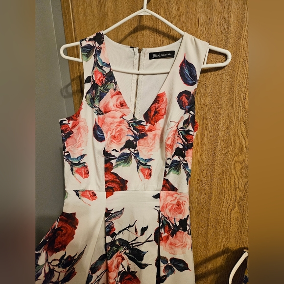 Black Collection High Low Floral Dress - Picture 5 of 6